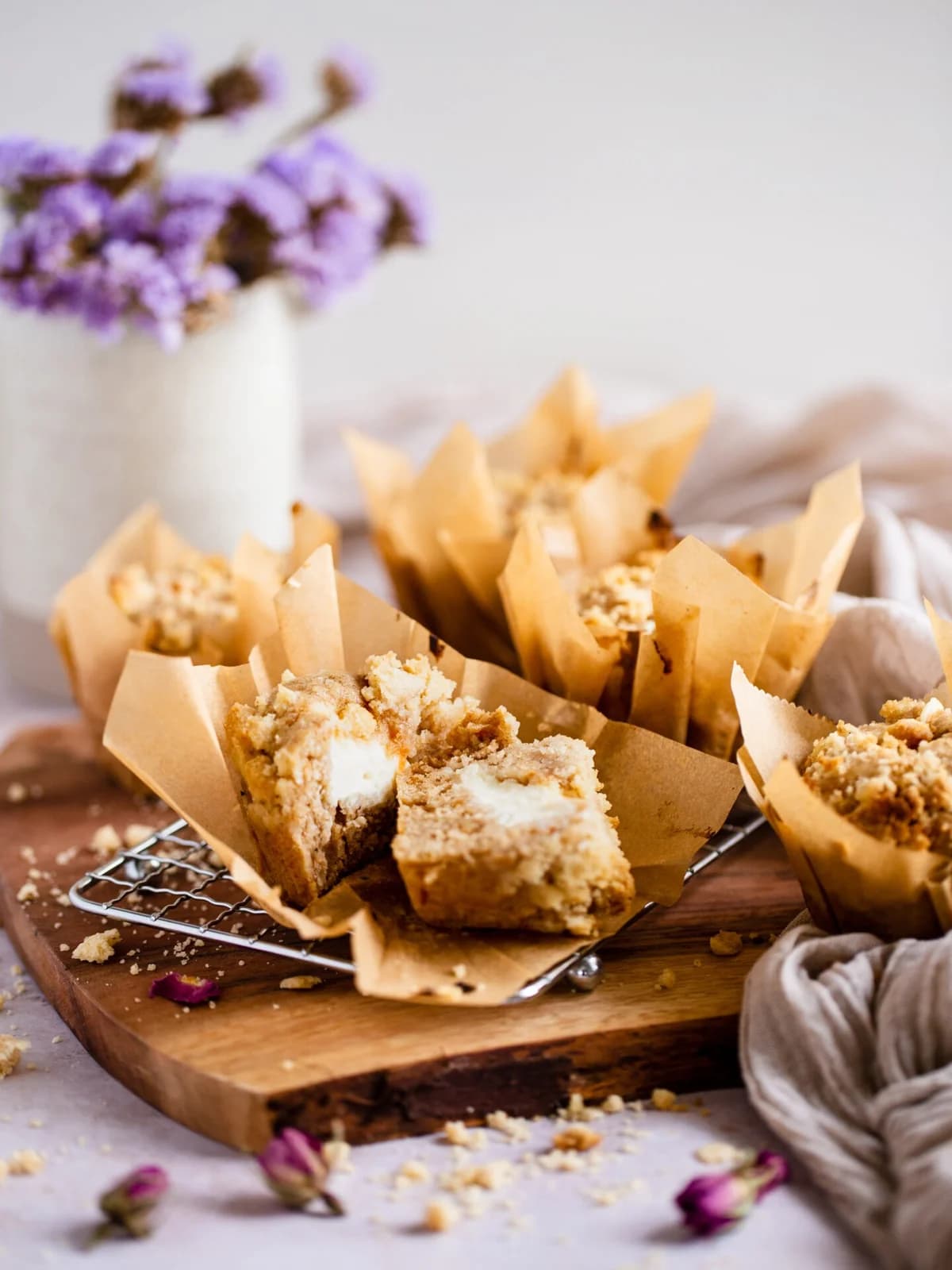 Gulrótarköku muffins með rjómaostafyllingu