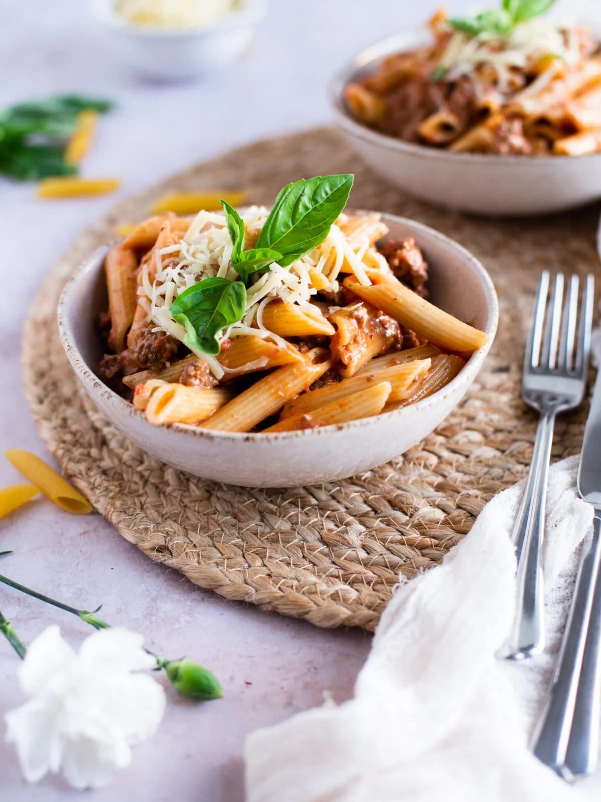 Rjómalagað hakk & pasta