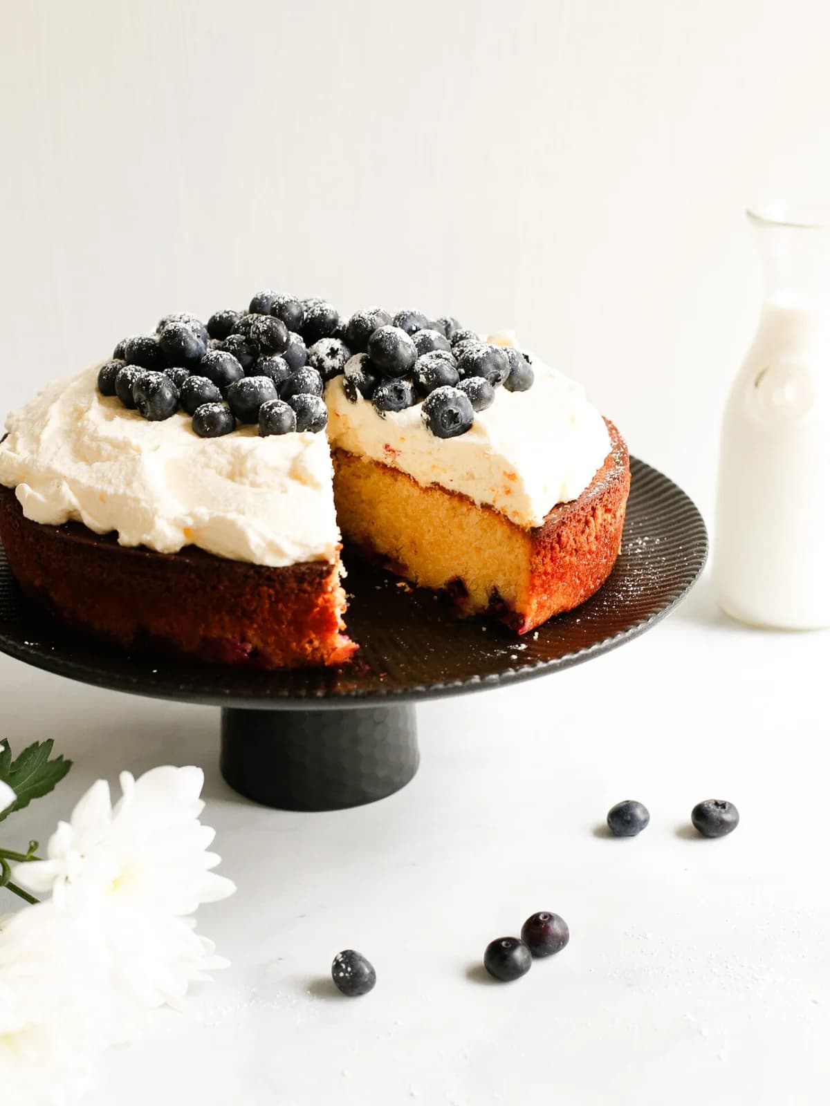 Sítrónu & bláberja kaka