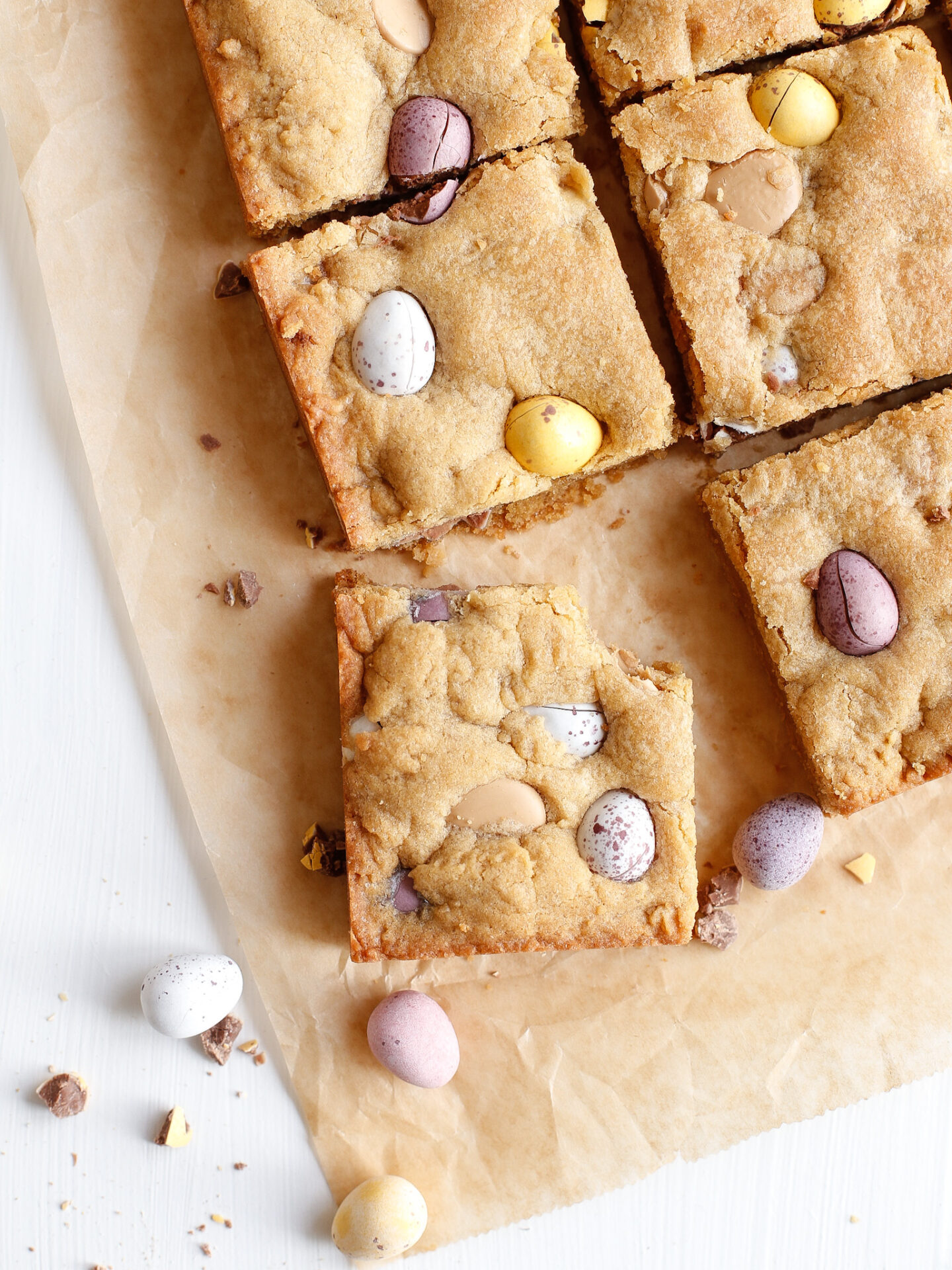 mini eggs smákökubitar