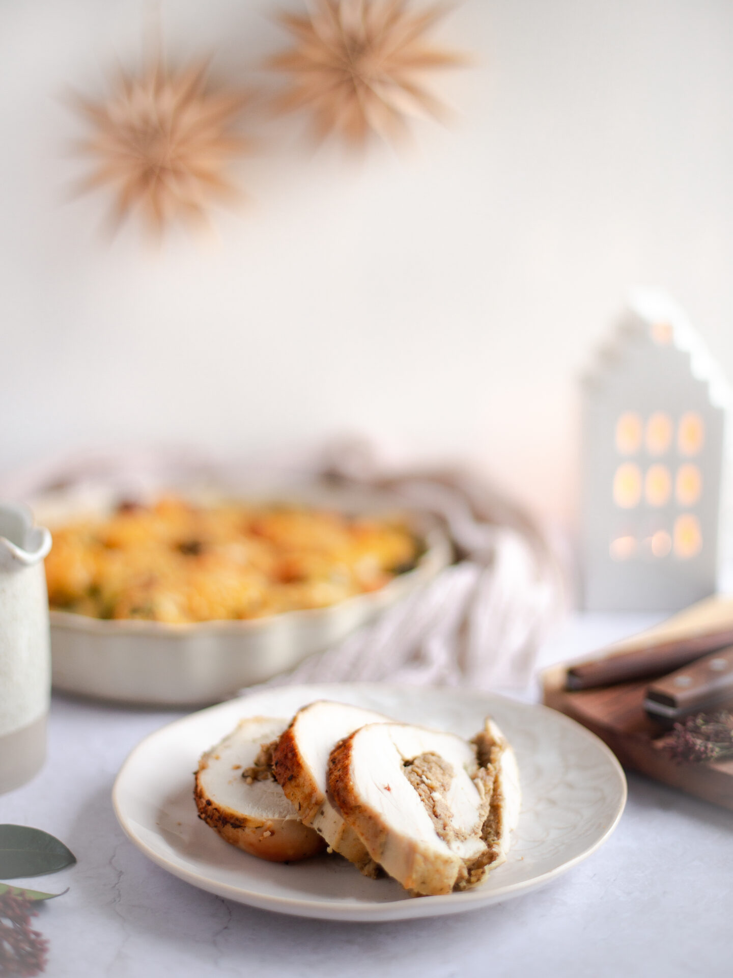 Fyllt kalkúnabringa